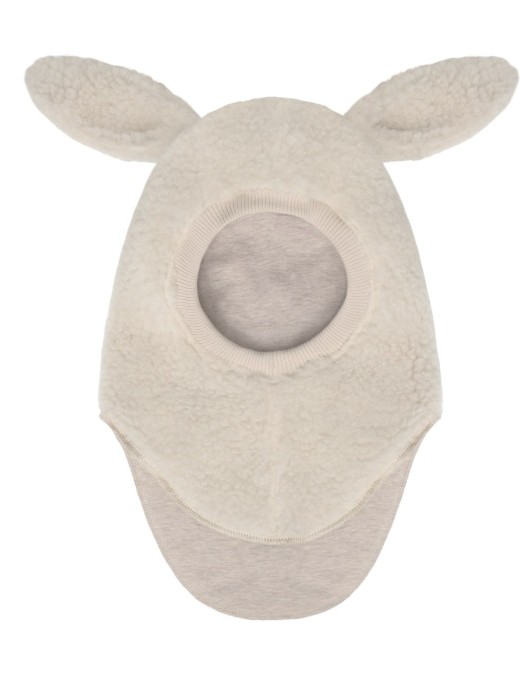 HUTTEliHUT Balaclava Teddy Cement – Kominiarka z Uszkami – Ecobobo