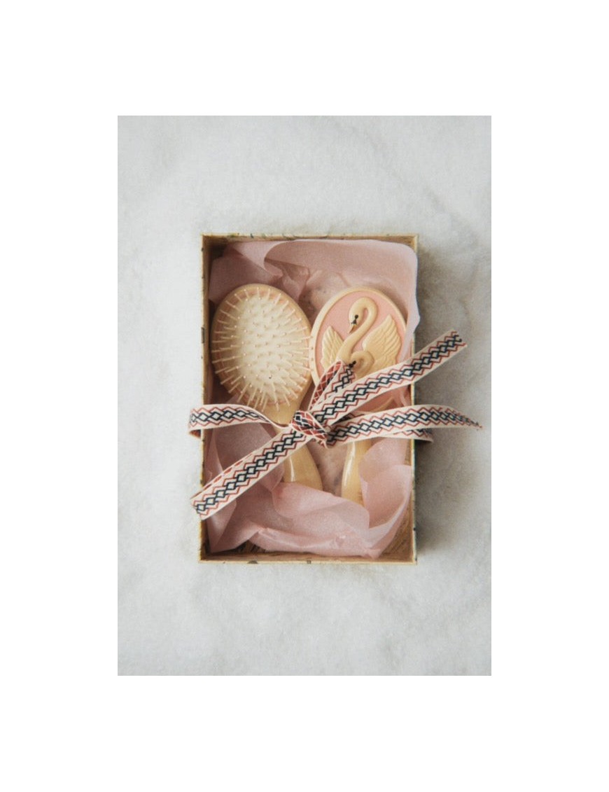 Swan Beauty Set – Szczotka i Lusterko | Ecobobo