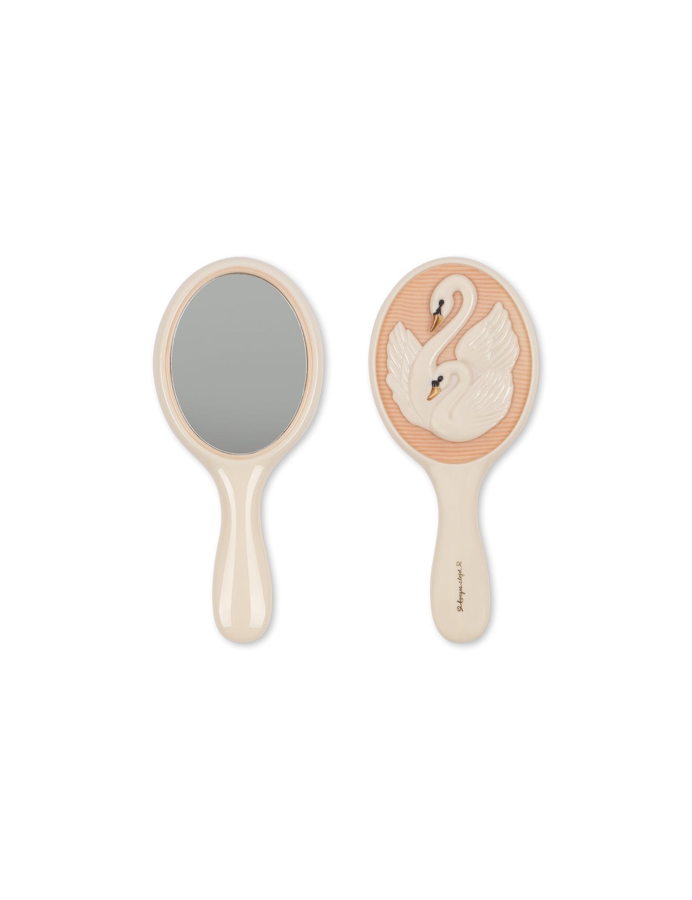Swan Beauty Set – Szczotka i Lusterko | Ecobobo