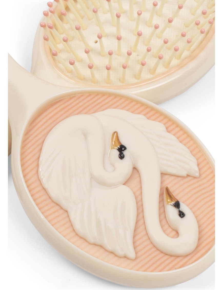 Swan Beauty Set – Szczotka i Lusterko | Ecobobo