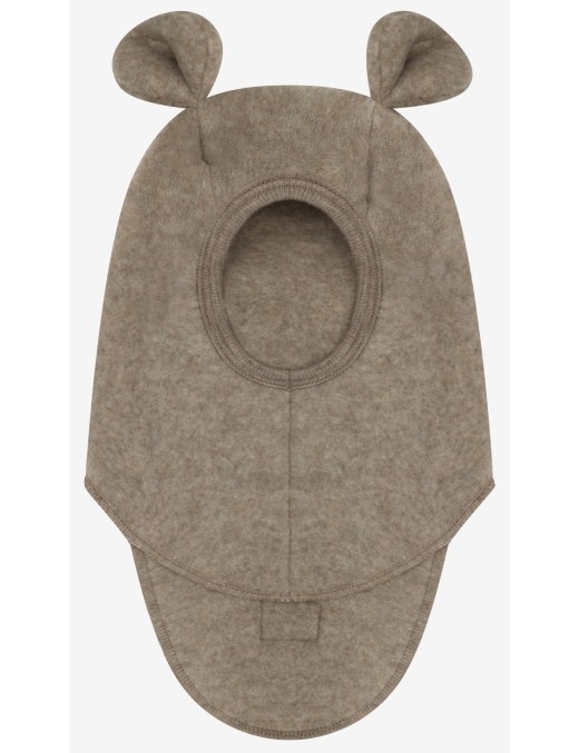 Kominiarka z uszami merino Teddy Grey Melange Huttelihut
