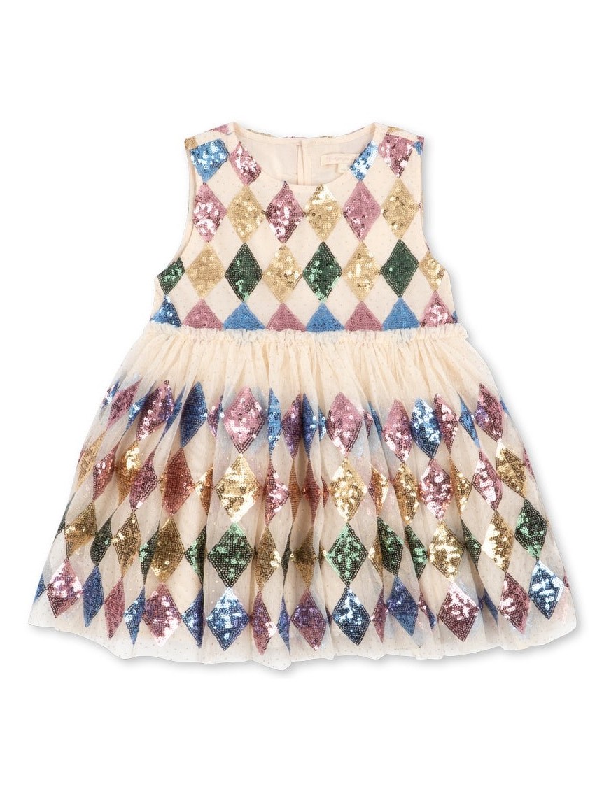 Yvonne Harlekin Dress – Sukienka z Cekinami | Ecobobo