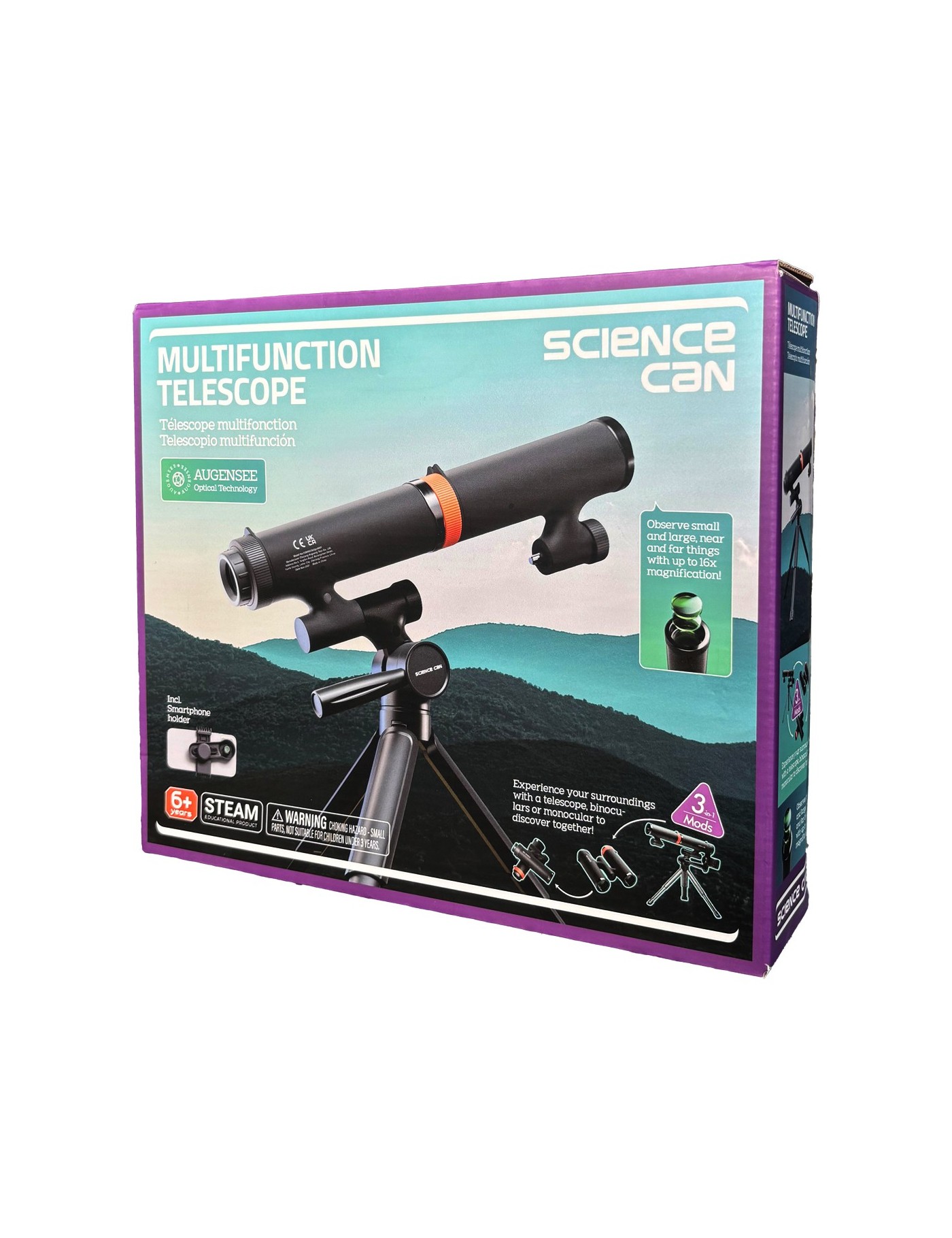 Science Can Teleskop Odkrywcy Kosmosu 3w1 | Ecobobo Science Can Teleskop Odkrywcy Kosmosu 3w1 | Ecobobo