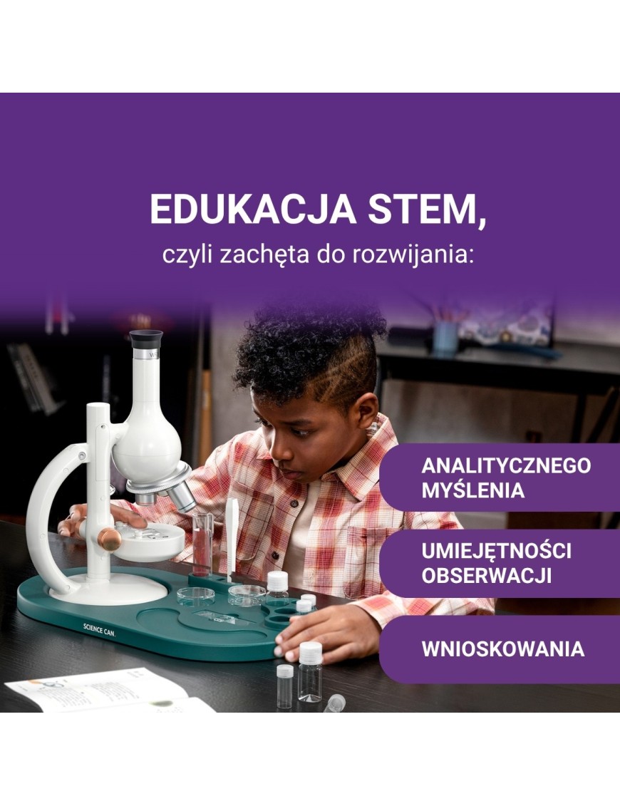 TOPBRIGHT Mikroskop Edukacyjny 1600× | Ecobobo