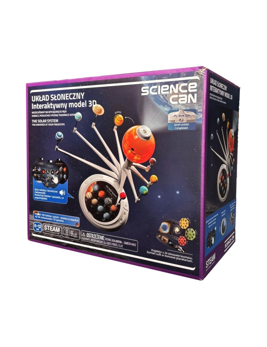 Science Can Układ Słoneczny 3D z Projektorem | Ecobobo