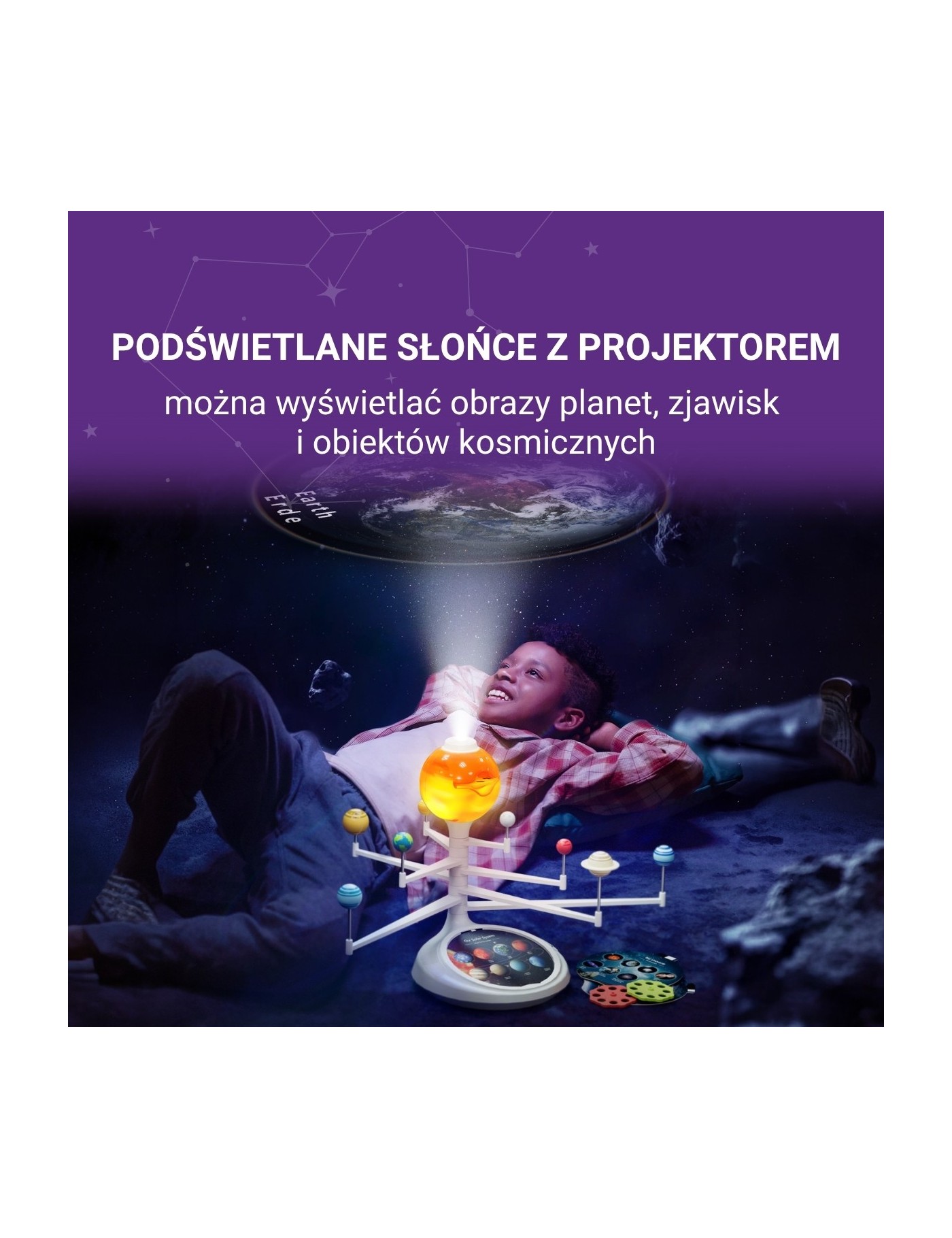 Science Can Układ Słoneczny 3D z Projektorem | Ecobobo
