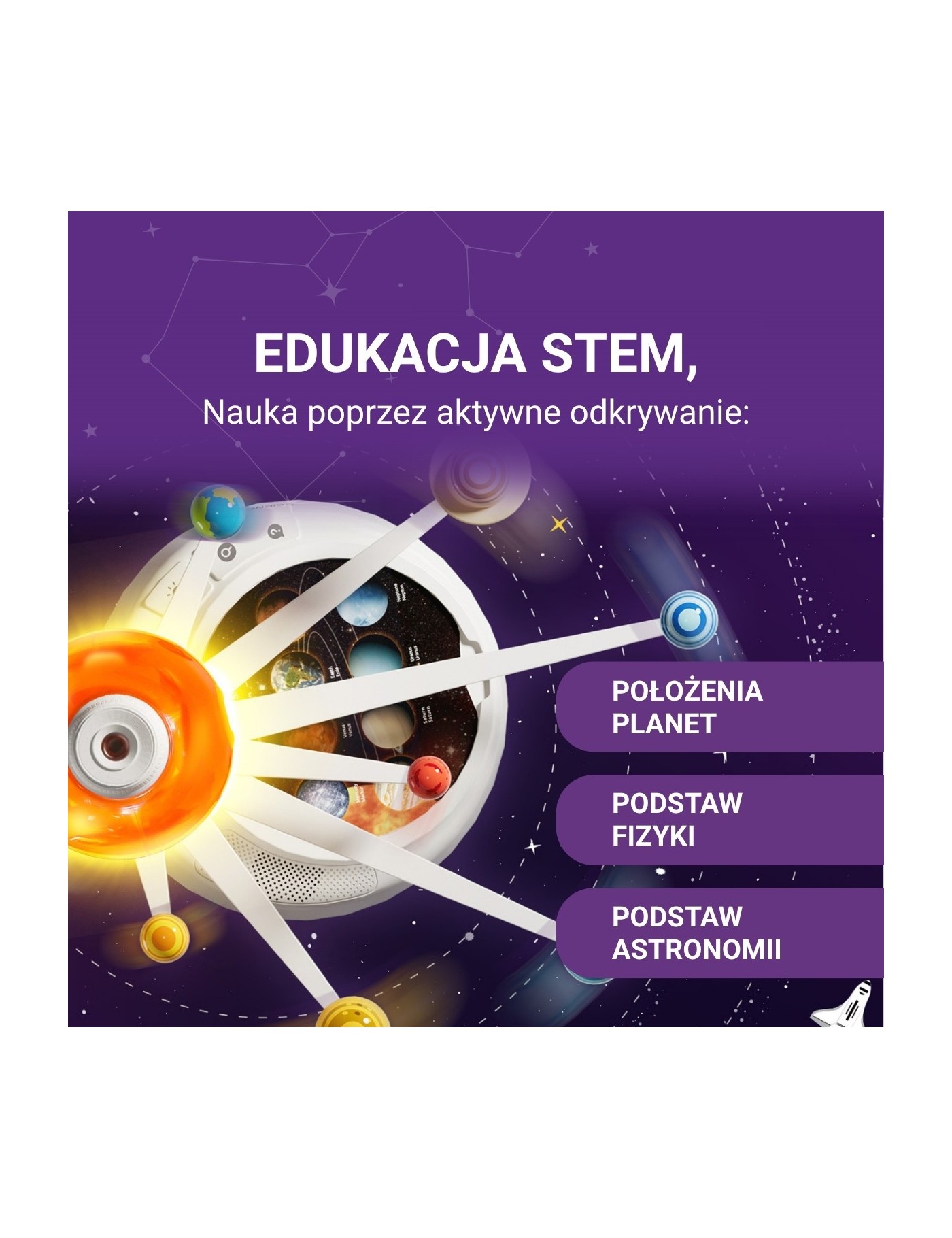 Science Can Układ Słoneczny 3D z Projektorem | Ecobobo