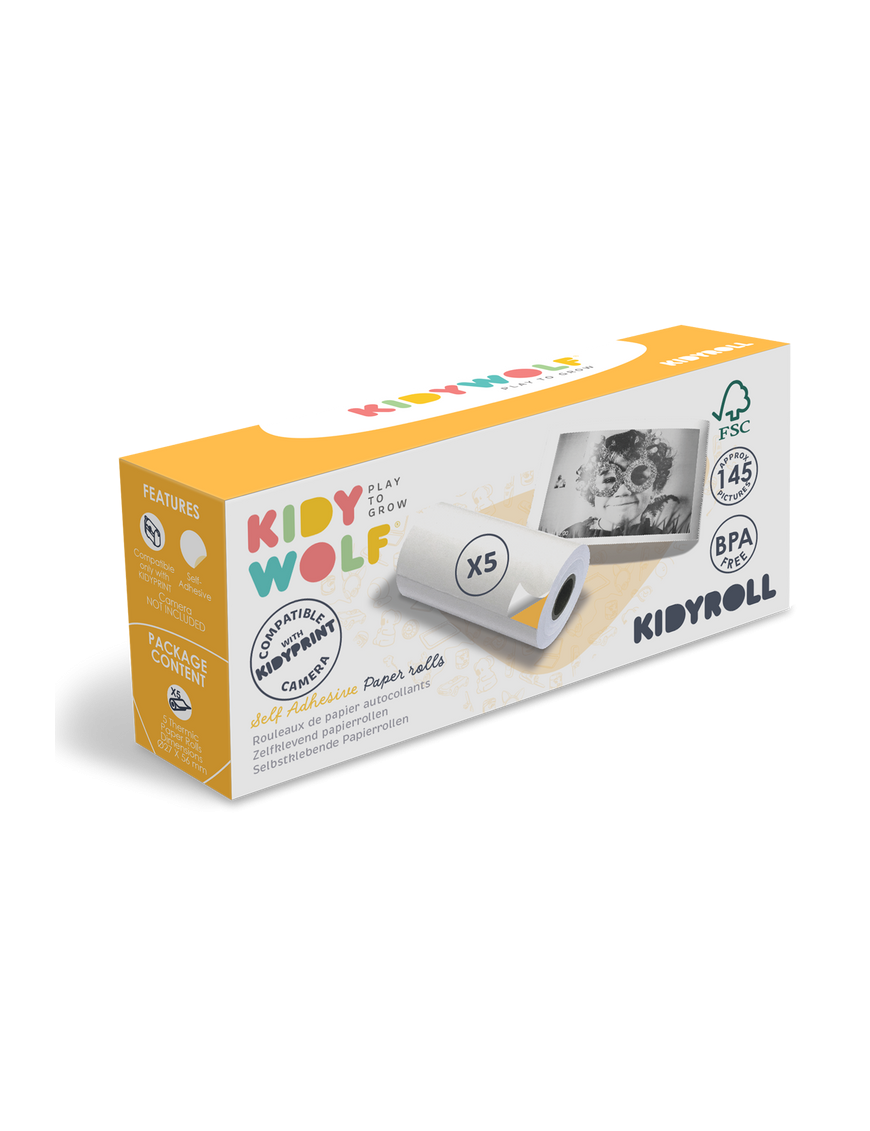 KIDYROLL Papier Samoprzylepny 5 Rolek | Ecobobo