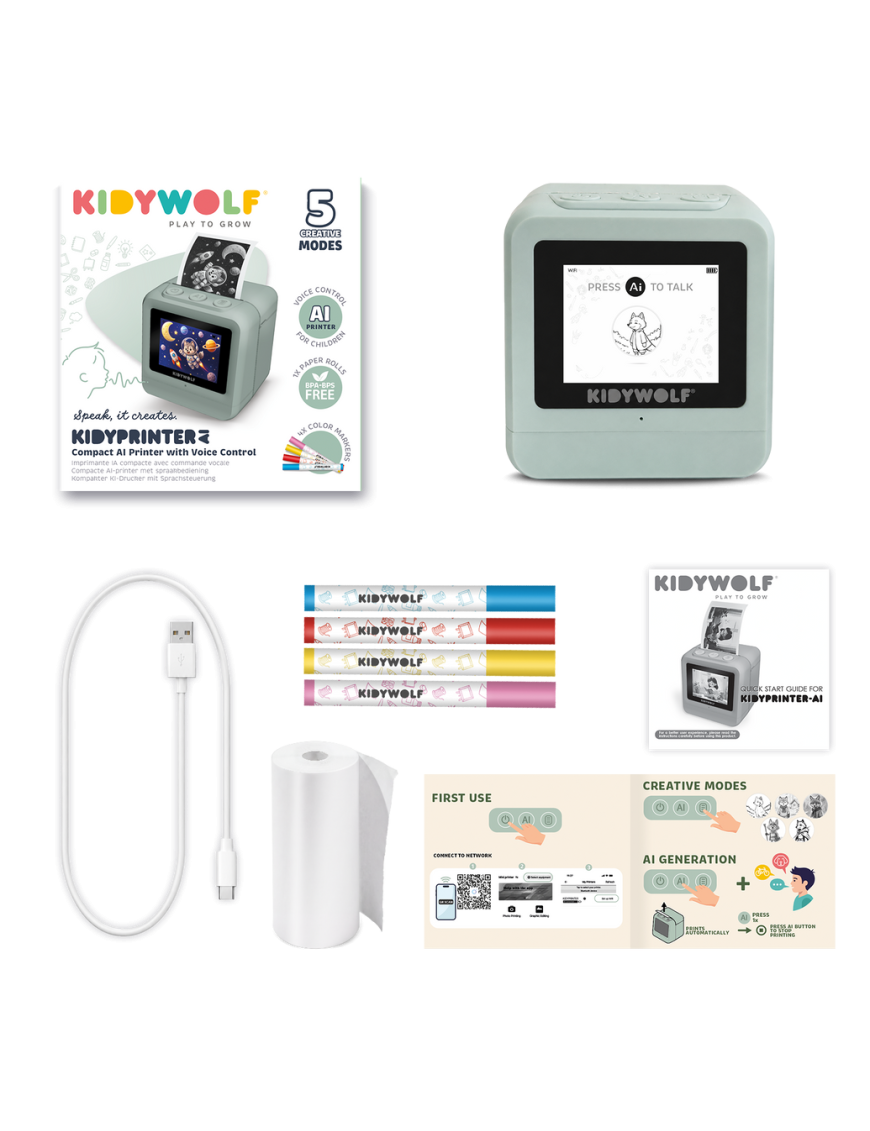 KIDYPRINTER-AI – Drukarka AI dla Dzieci | Ecobobo KIDYPRINTER-AI – Drukarka AI dla Dzieci | Ecobobo