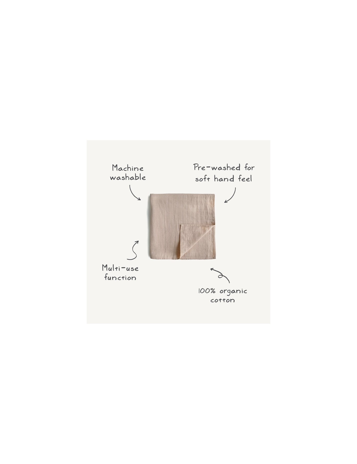 Mushie Otulacz Organiczny 120x120 cm Bees | Ecobobo
