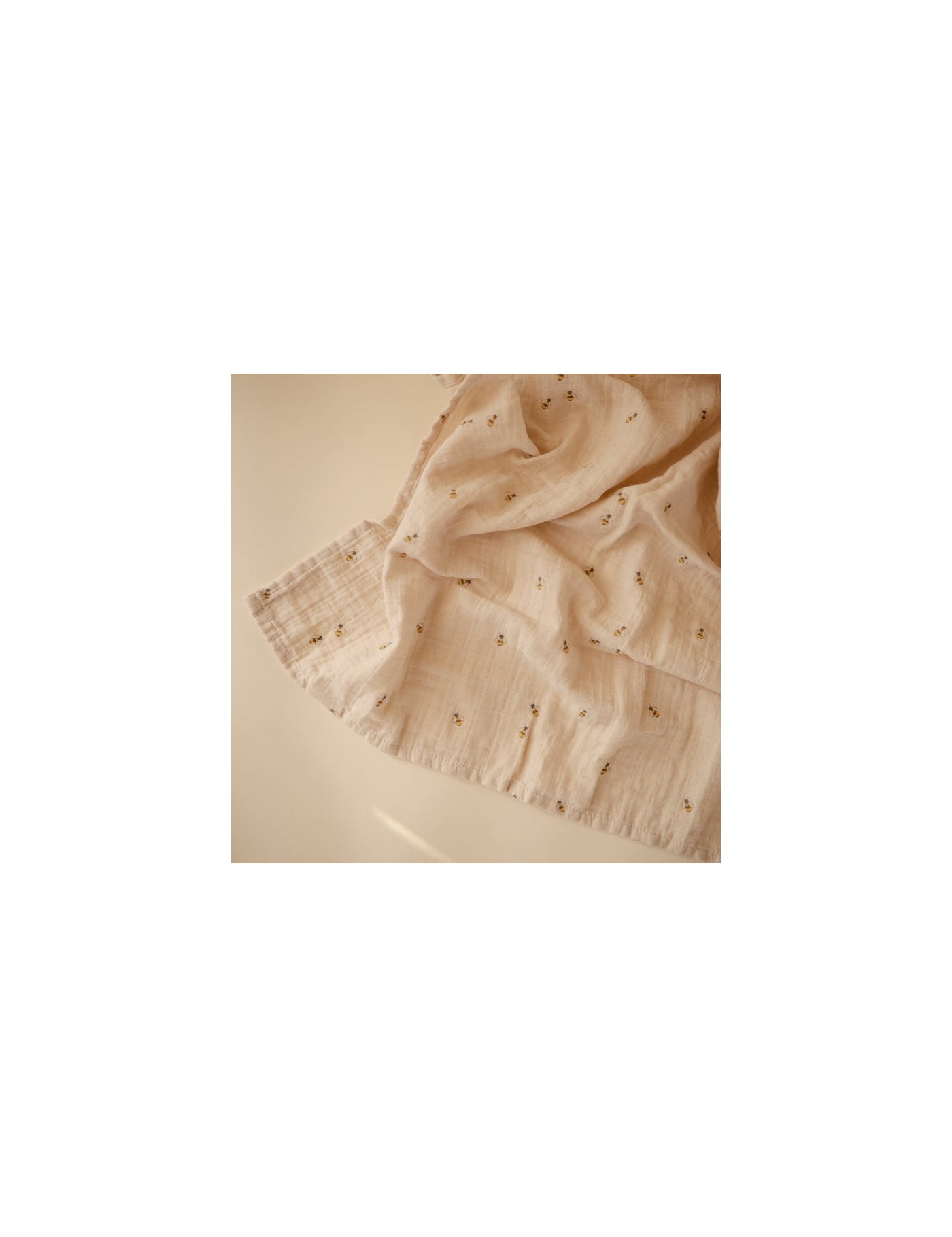 Mushie Otulacz Organiczny 120x120 cm Bees | Ecobobo