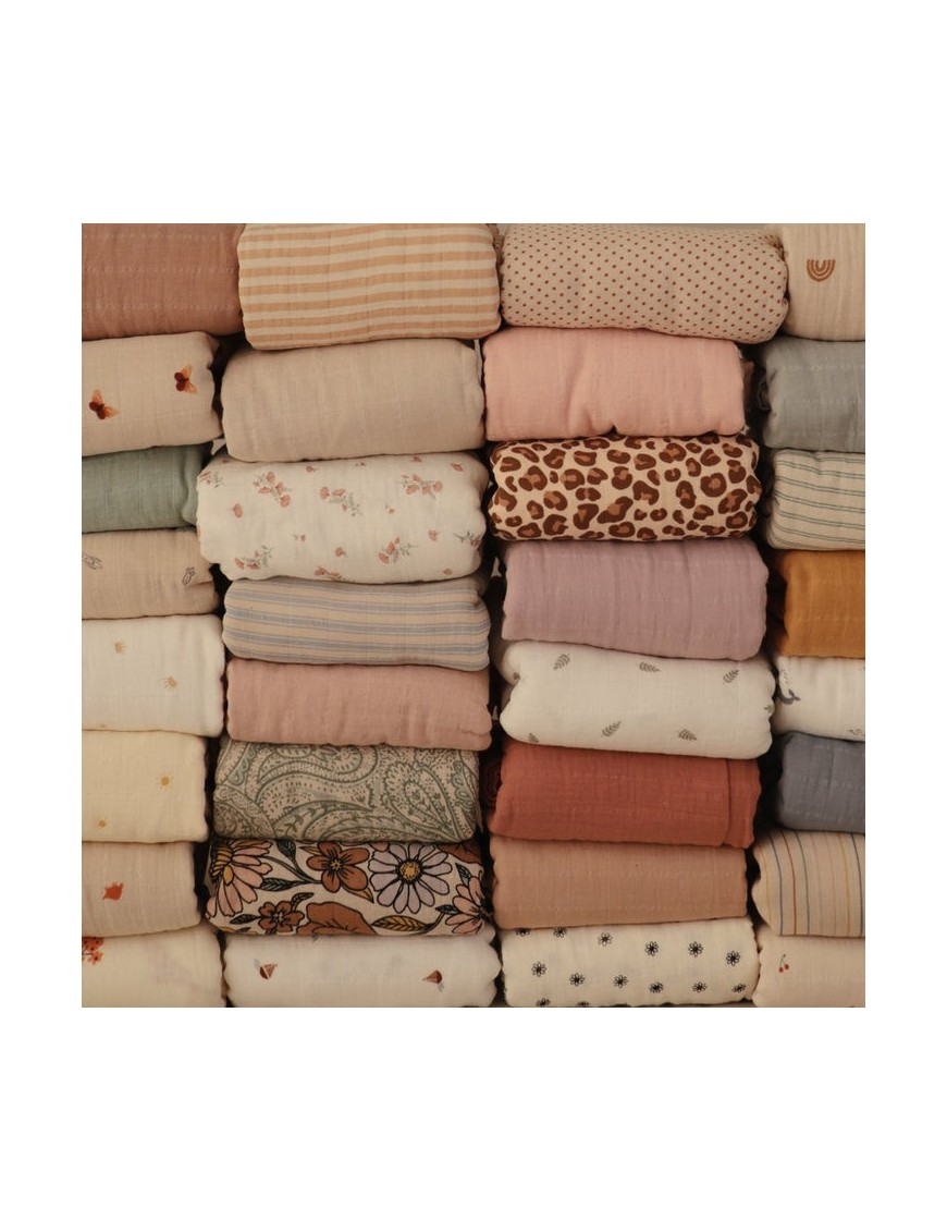 Mushie Otulacz Organiczny 120x120 cm Bees | Ecobobo