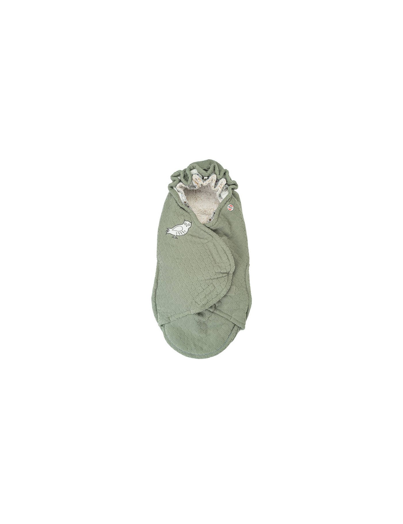 Lodger Fleece Elm – szałwiowy śpiworek do wózka – Ecobobo