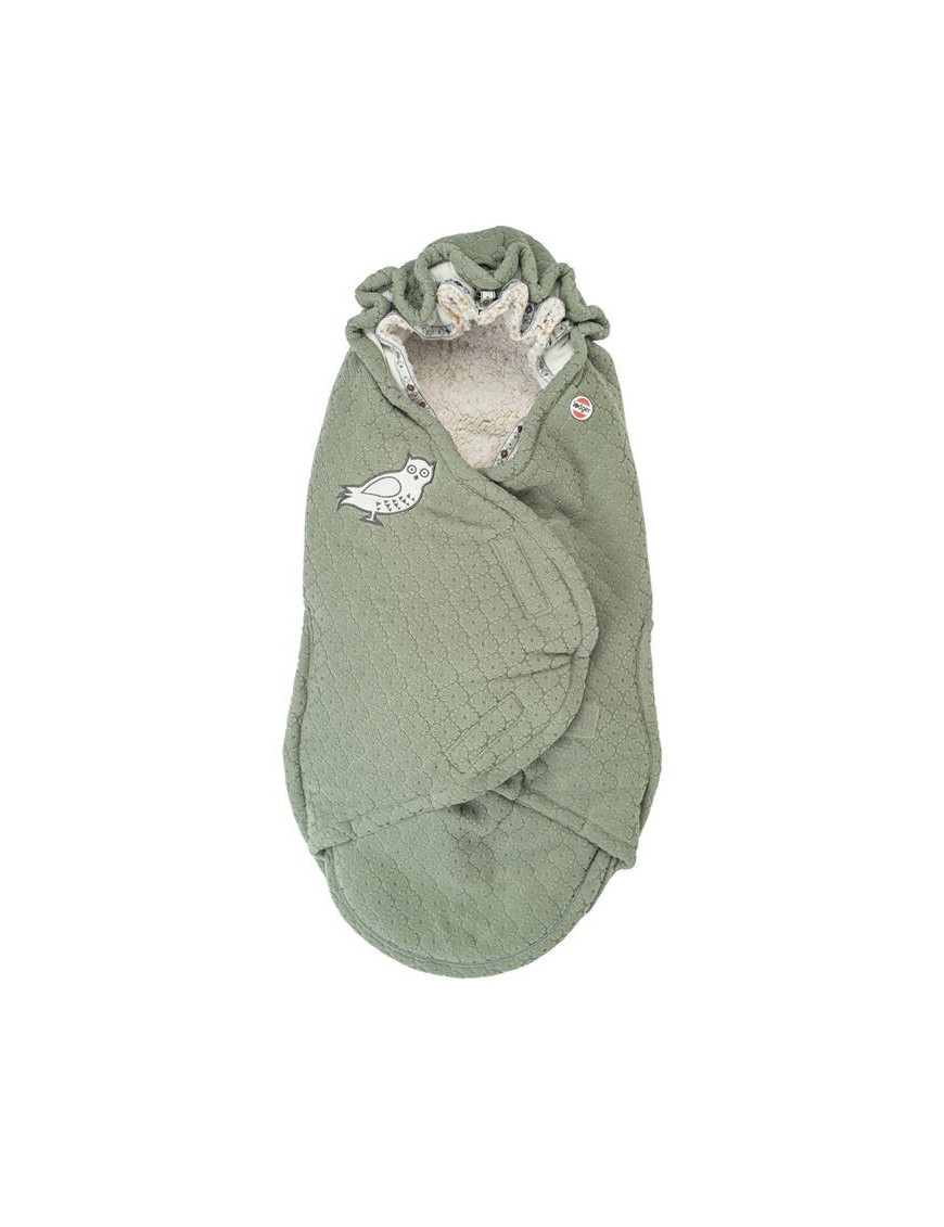 Lodger Fleece Elm – szałwiowy śpiworek do wózka – Ecobobo