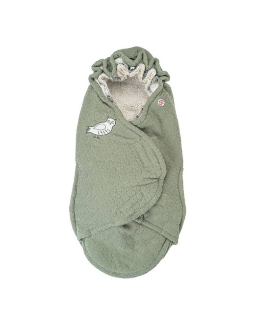 Lodger Fleece Elm – szałwiowy śpiworek do wózka – Ecobobo