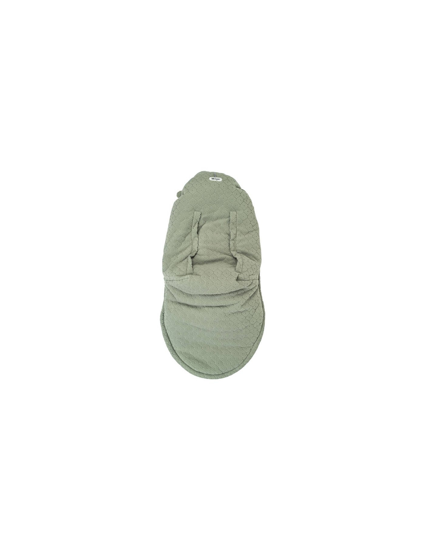 Lodger Fleece Elm – szałwiowy śpiworek do wózka – Ecobobo