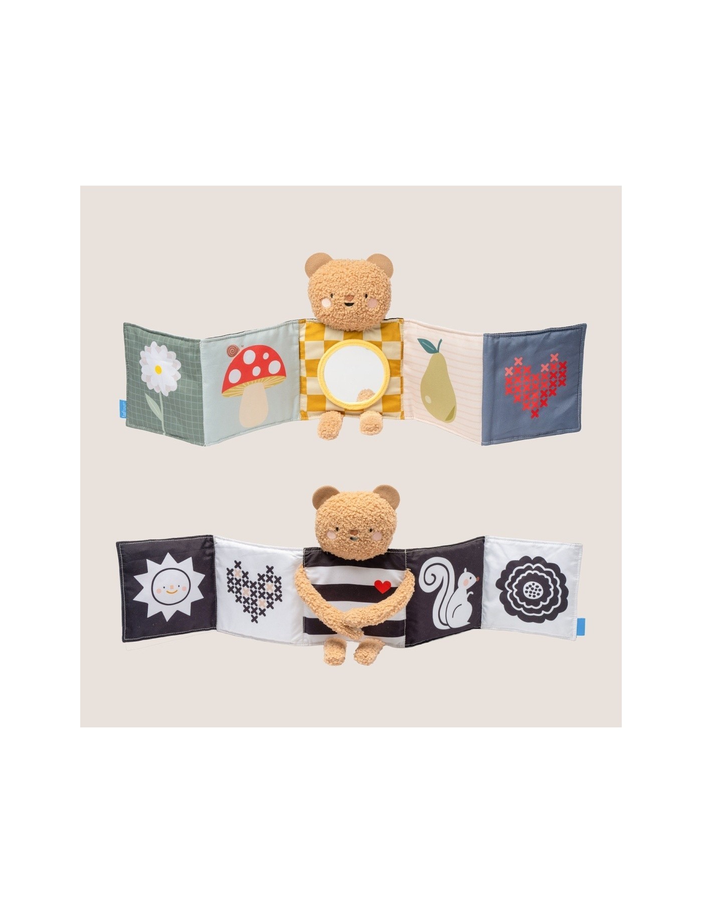Taf Toys Przytulny Miś – Książeczka Sensoryczna 0m+ | Ecobobo Taf Toys Przytulny Miś – Książeczka Sensoryczna 0m+ | Ecobobo