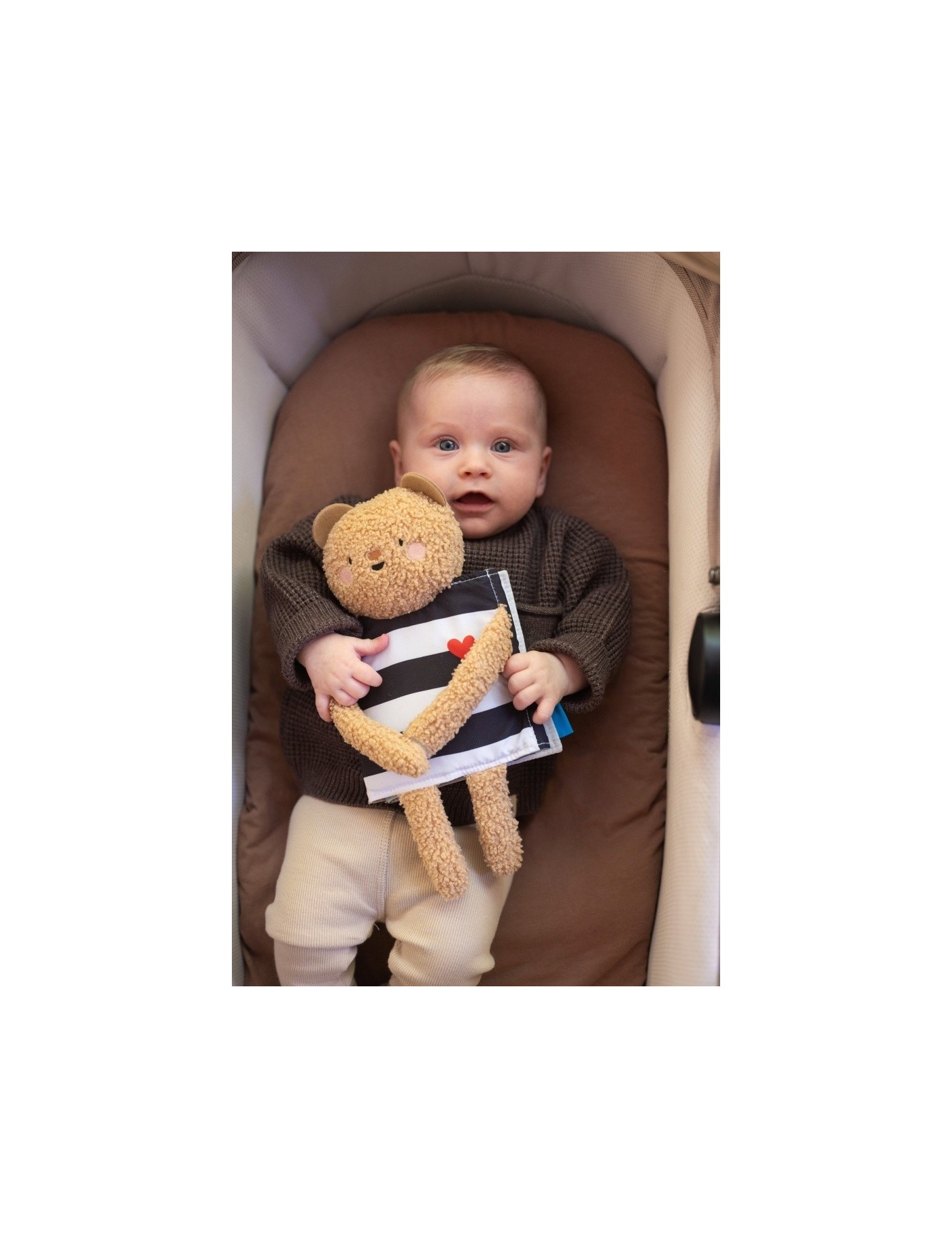 Taf Toys Przytulny Miś – Książeczka Sensoryczna 0m+ | Ecobobo Taf Toys Przytulny Miś – Książeczka Sensoryczna 0m+ | Ecobobo