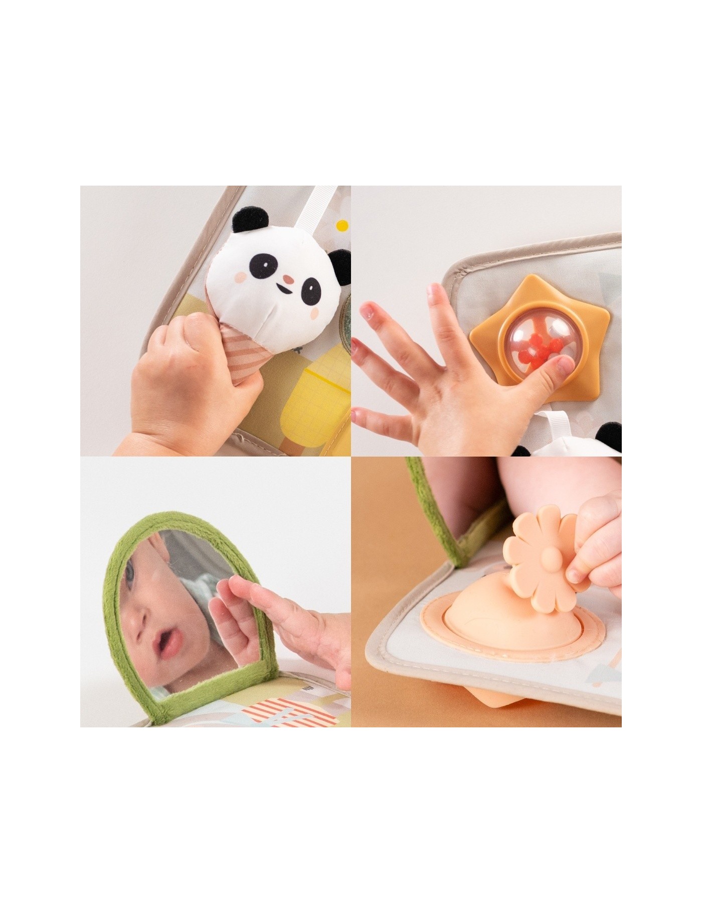 Taf Toys Przytulny Miś – Książeczka Sensoryczna 0m+ | Ecobobo