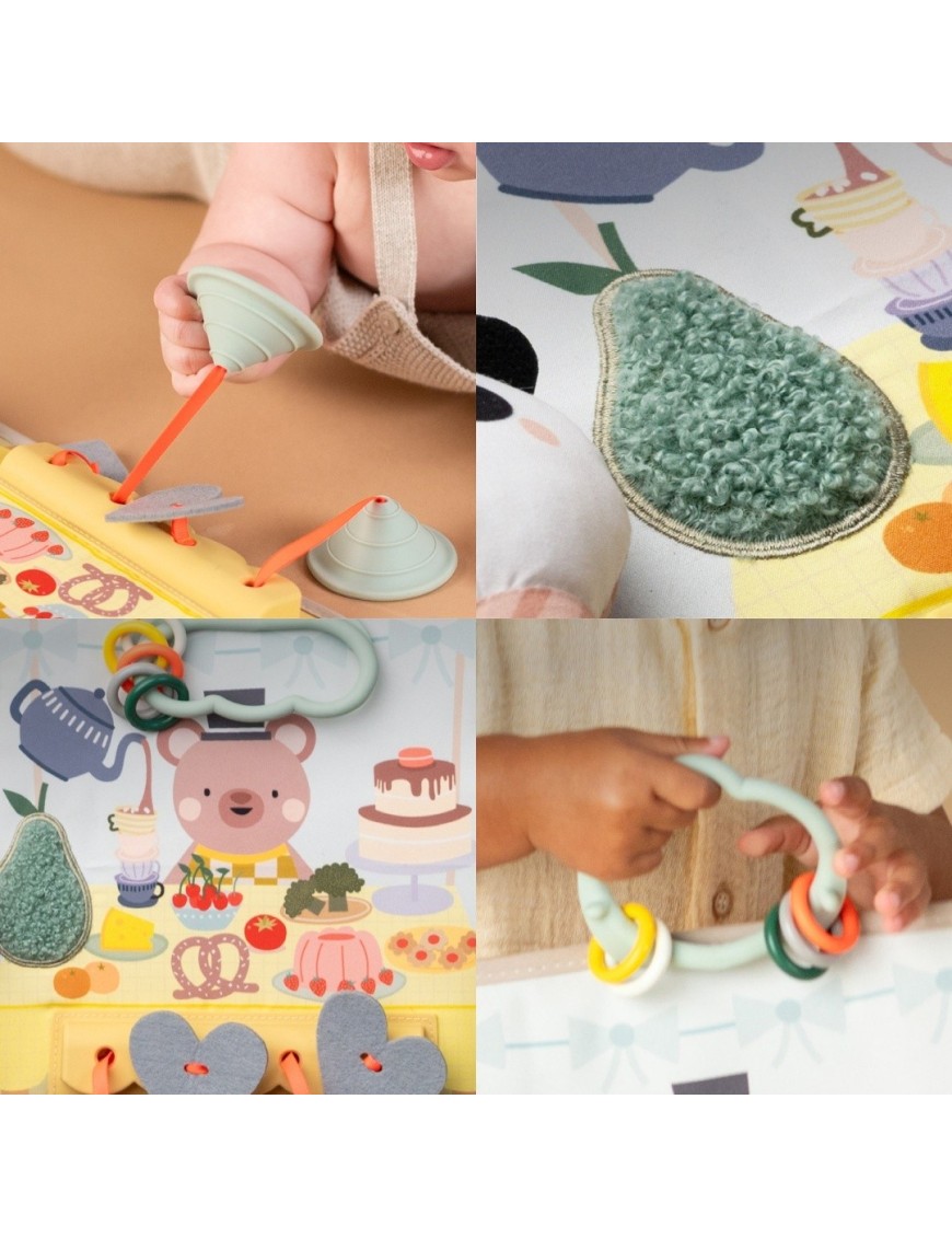 Taf Toys Przytulny Miś – Książeczka Sensoryczna 0m+ | Ecobobo