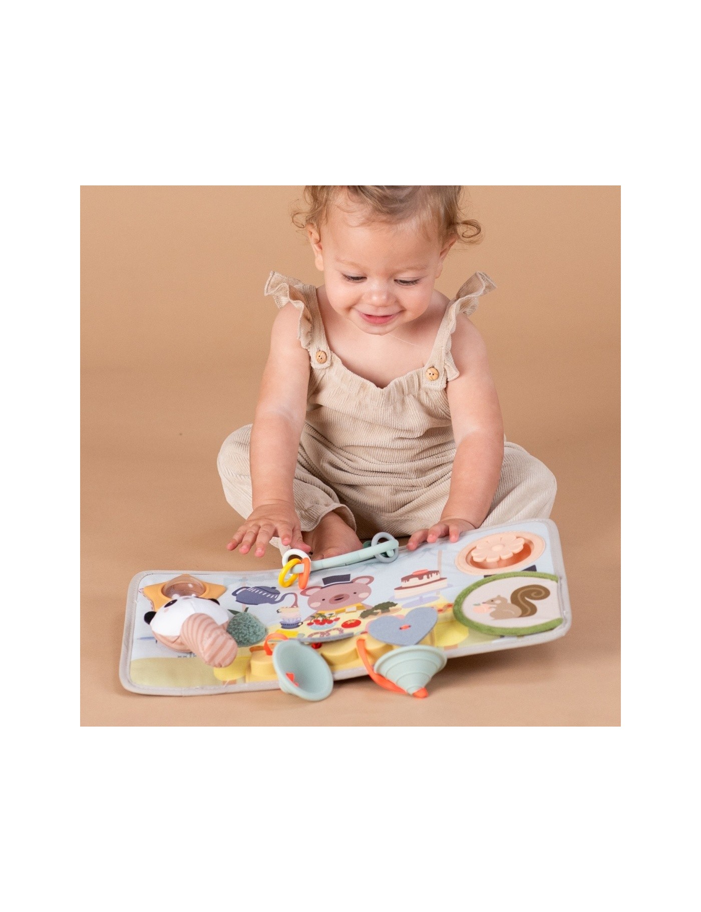 Taf Toys Przytulny Miś – Książeczka Sensoryczna 0m+ | Ecobobo