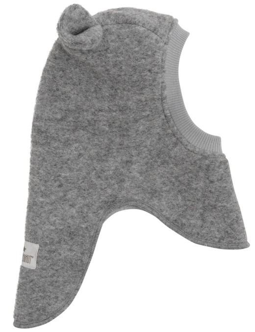 Kominiarka z uszami merino 2-warstowa Grey melange Huttelihut