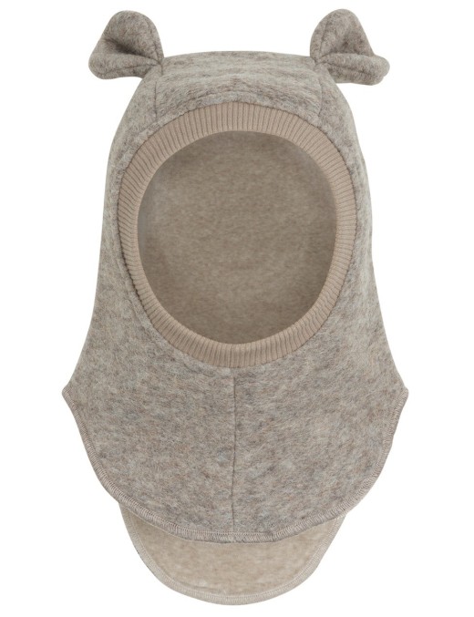 Kominiarka z uszami merino 2-warstowa Camel melange Huttelihut
