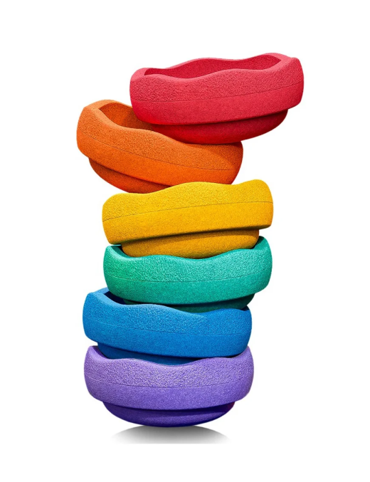 Stapelstein, Obiekty do zabawy ruchowej 6 szt. Rainbow Classic
