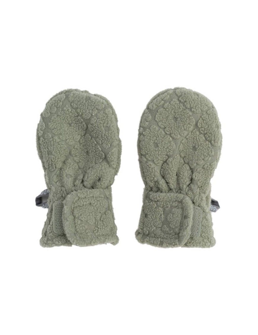 Lodger Fleece Elm – szałwiowe rękawiczki dziecięce 1–2 l – Ecobobo