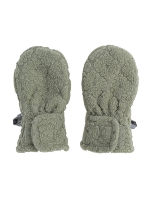 Lodger Fleece Elm – szałwiowe rękawiczki dziecięce 1–2 l – Ecobobo