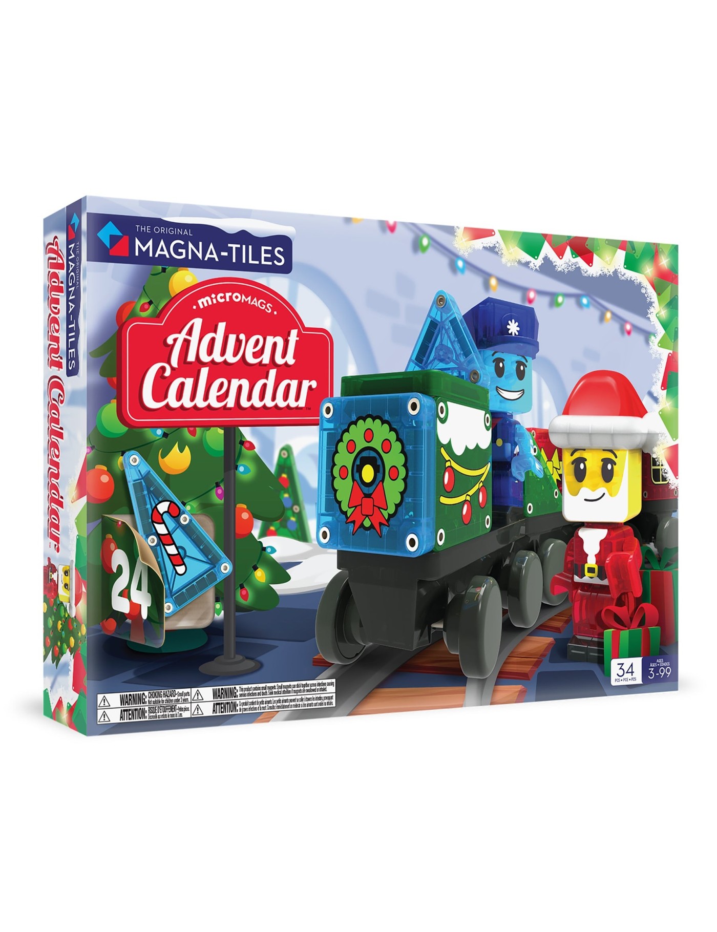 MAGNA-TILES microMAGS – Kalendarz Adwentowy | Ecobobo