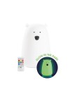 Rabbit & Friends Miś Duży – lampka silikonowa z pilotem – Ecobobo