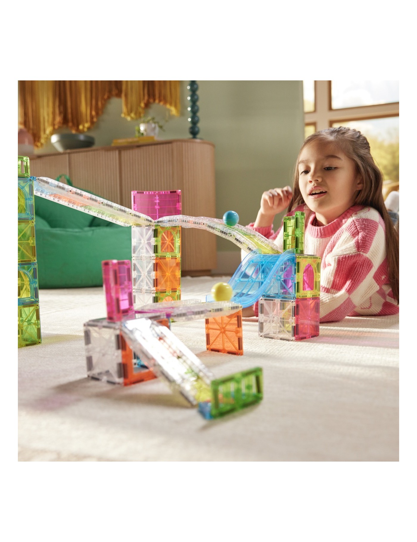 MAGNA-TILES Rail Racers Max 80 Elementów | Ecobobo
