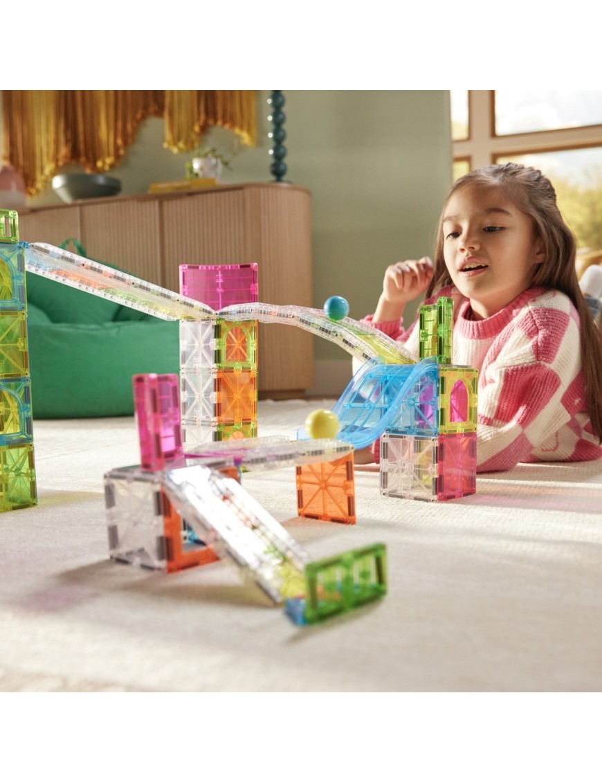 MAGNA-TILES Rail Racers Max 80 Elementów | Ecobobo