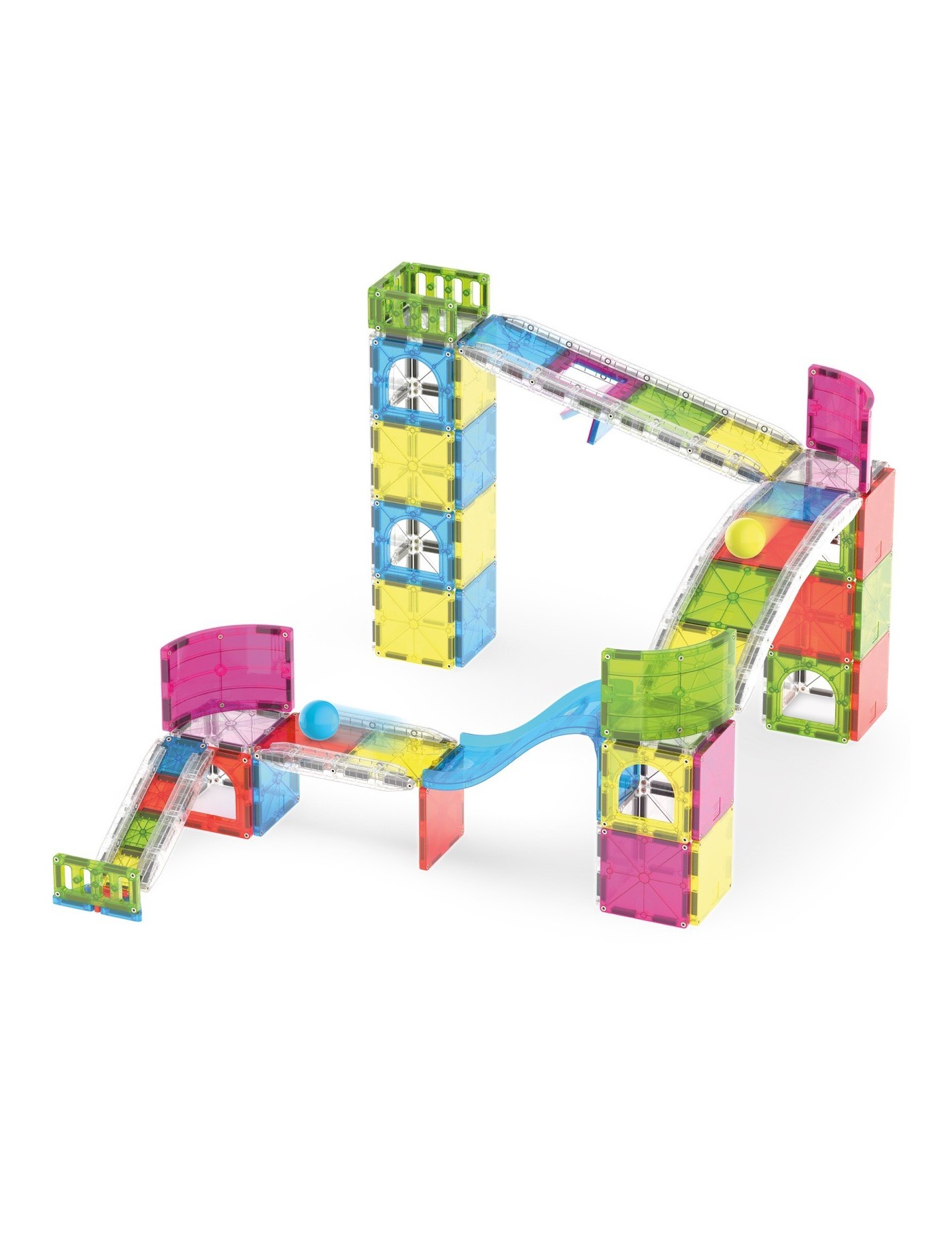 MAGNA-TILES Rail Racers Max 80 Elementów | Ecobobo