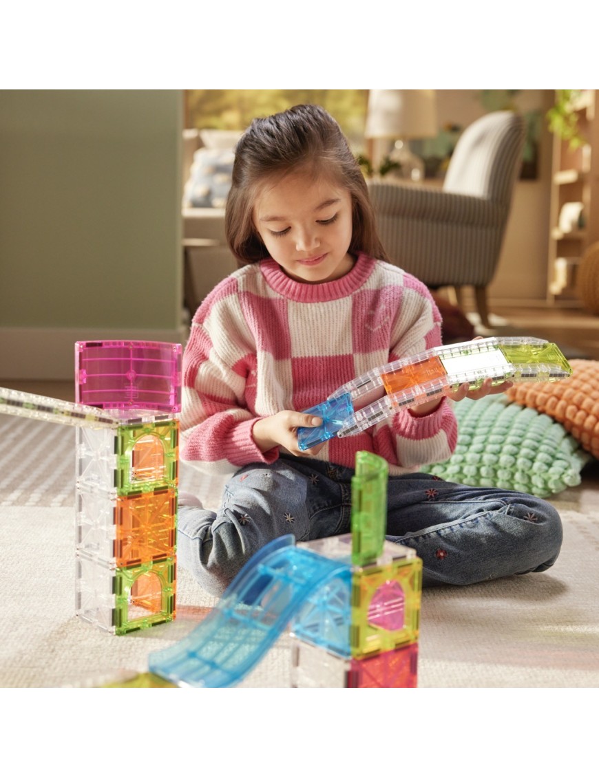 MAGNA-TILES Rail Racers Max 80 Elementów | Ecobobo