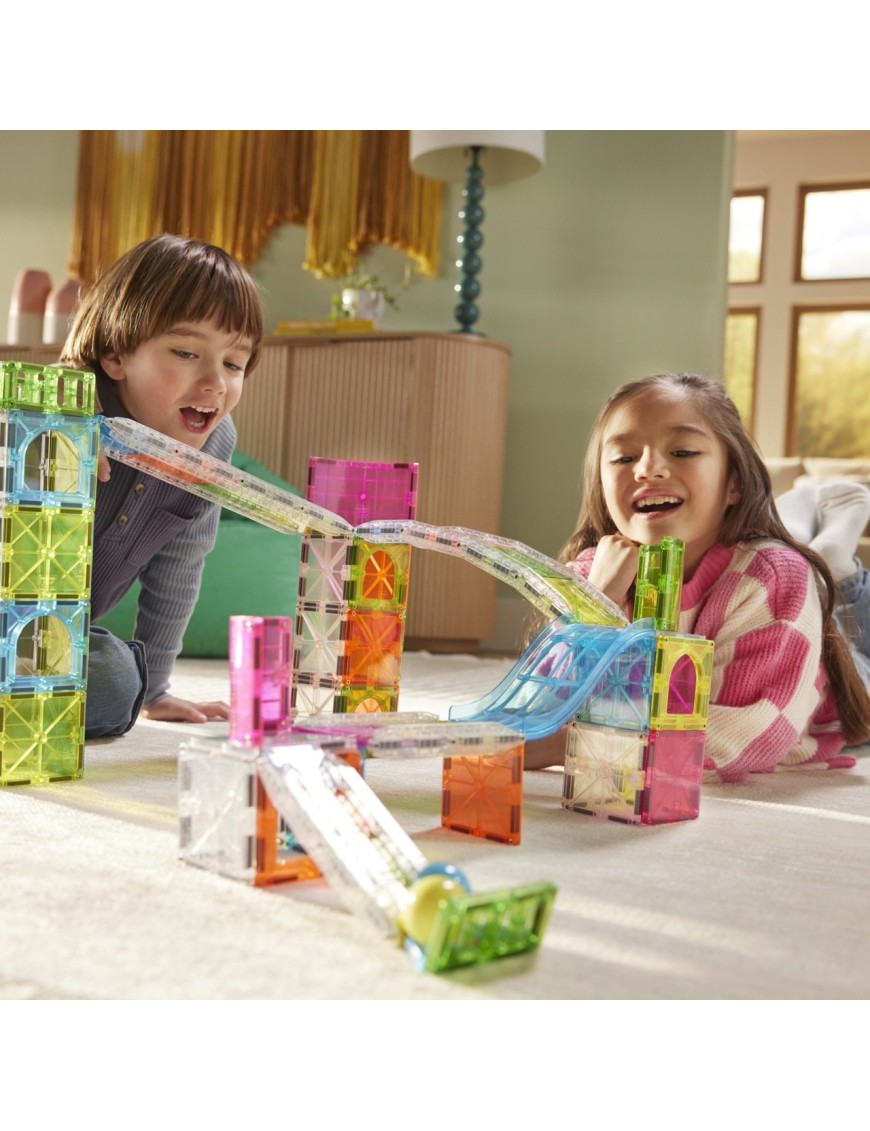 MAGNA-TILES Rail Racers Max 80 Elementów | Ecobobo
