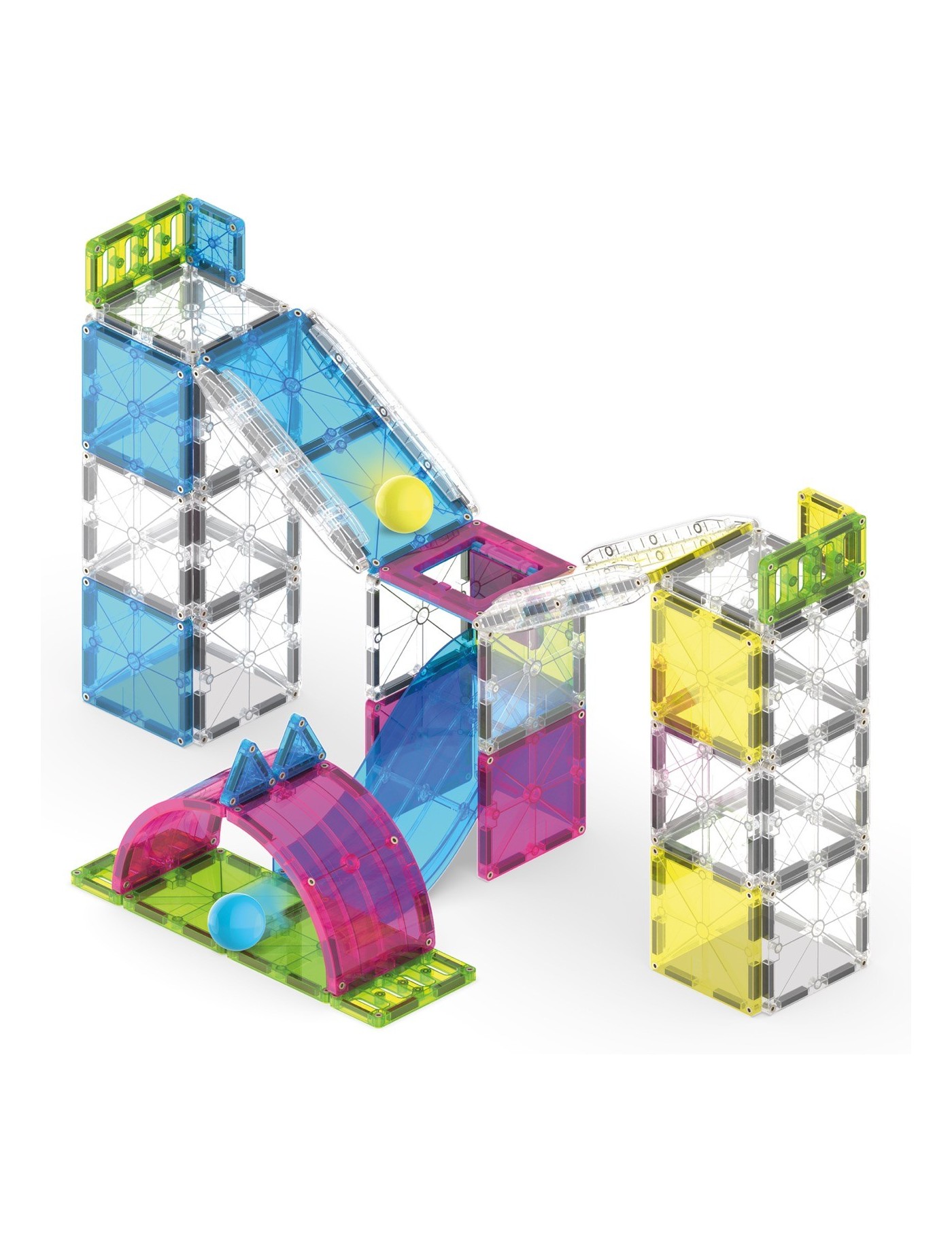 MAGNA-TILES Rail Racers Max 80 Elementów | Ecobobo