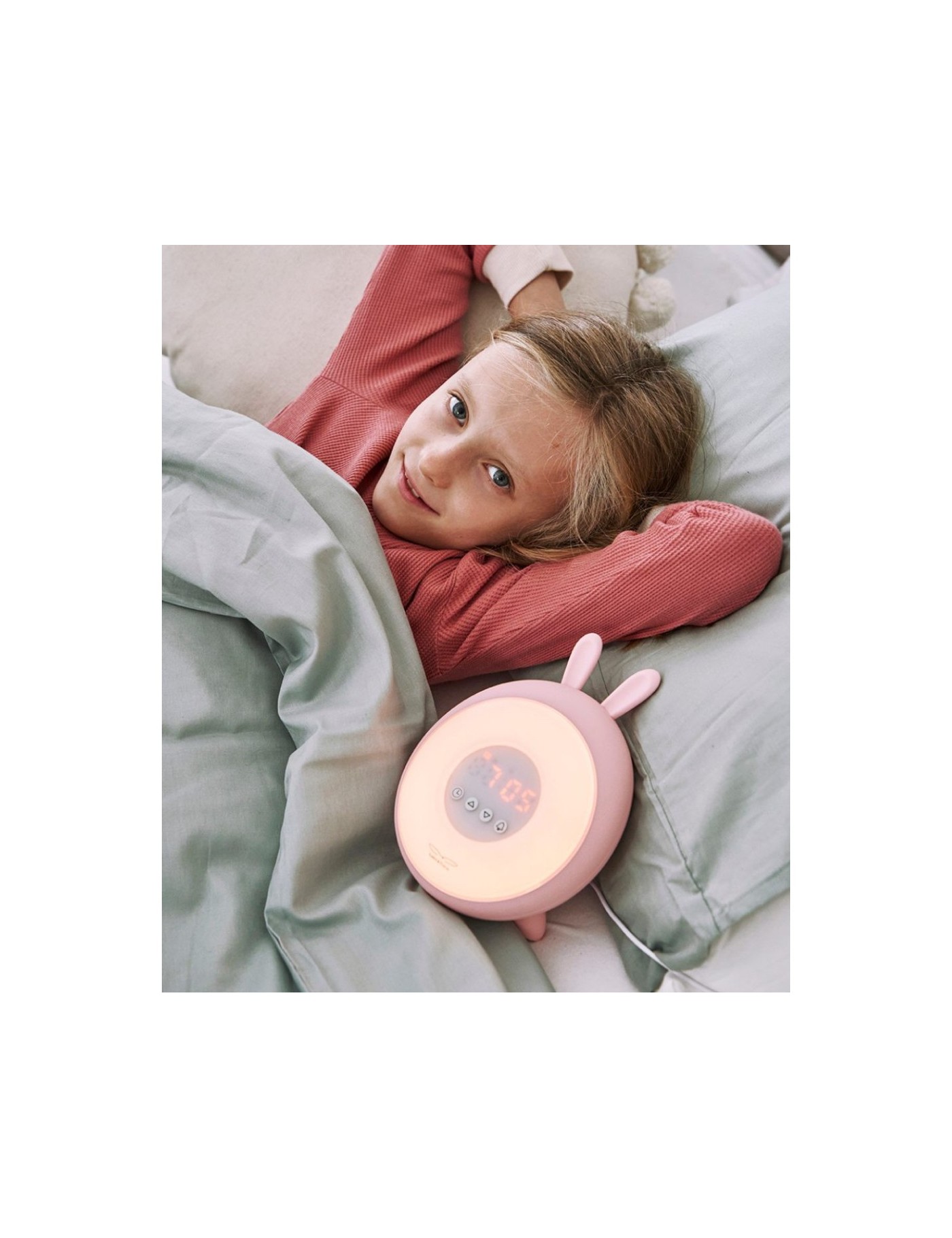Rabbit & Friends – Lampka Nocna z Budzikiem | Ecobobo
