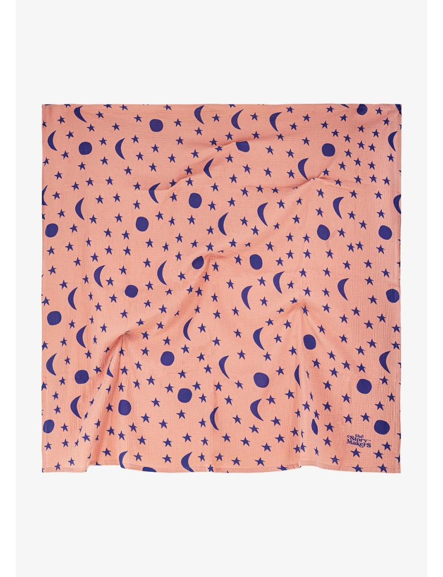 Otulacz Organiczny Gwiazdki 120 × 120 cm | Ecobobo Otulacz Organiczny Gwiazdki 120 × 120 cm | Ecobobo