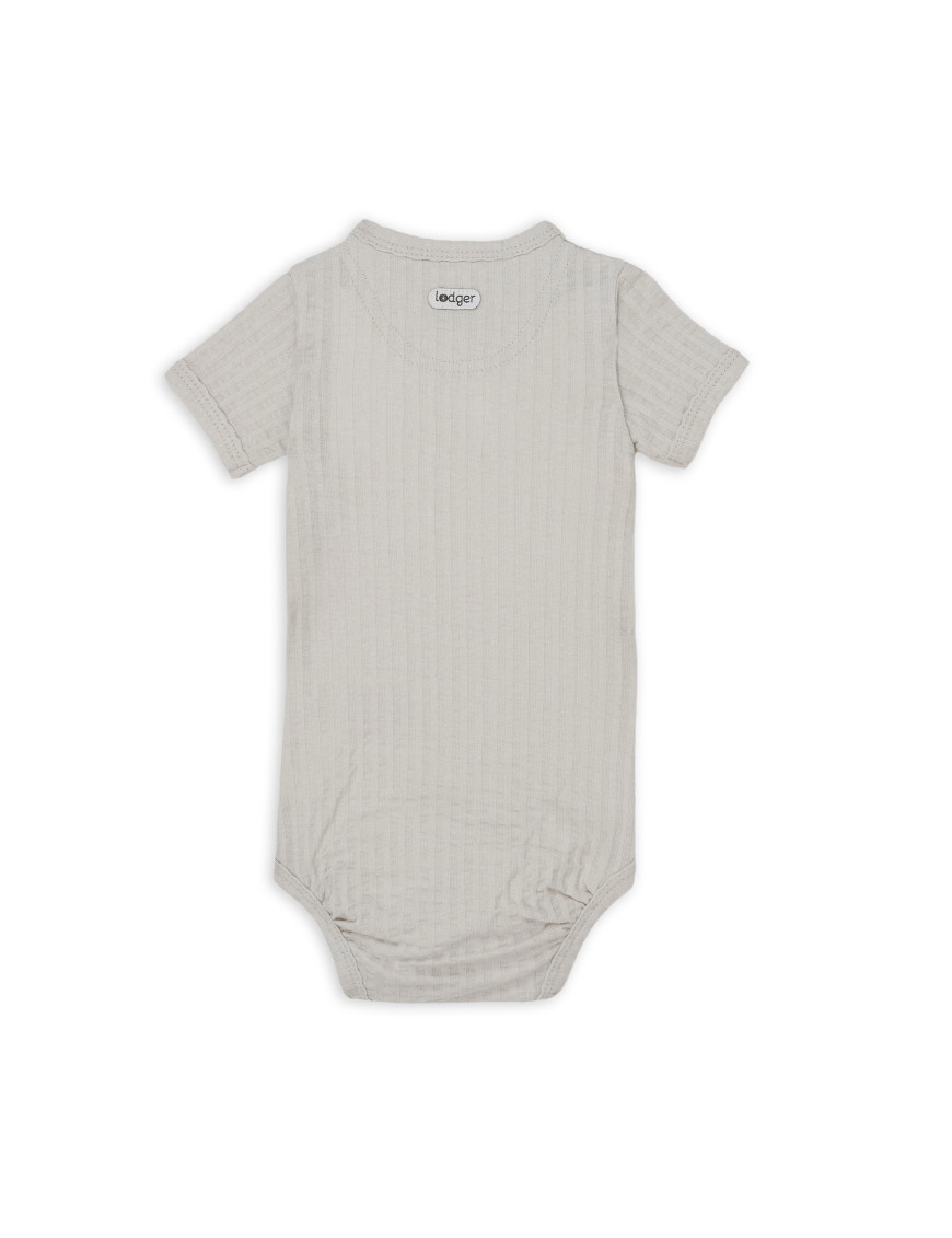 Lodger Romper Seersucker SS – body niemowlęce z krótkim rękawem – Ecobobo
