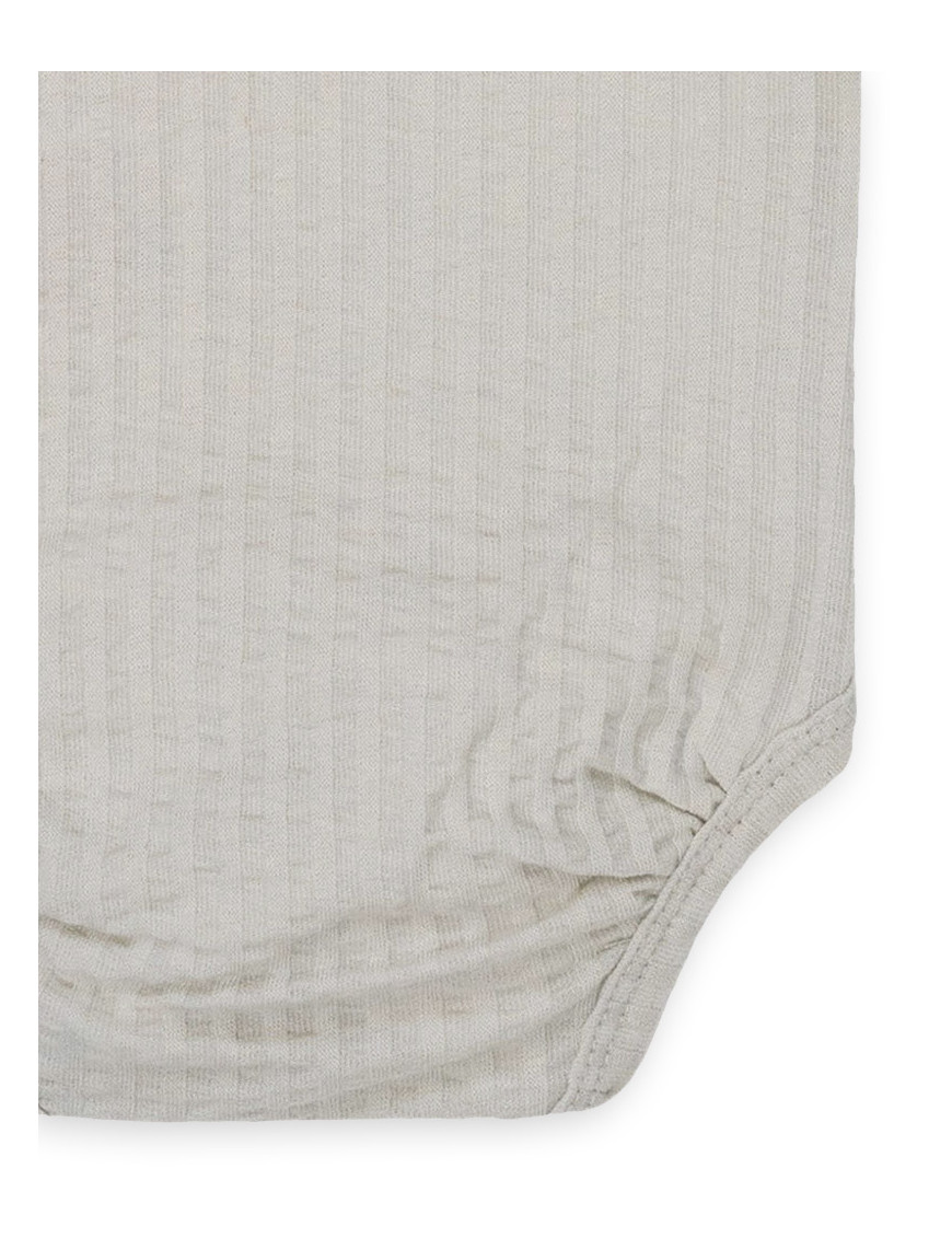 Lodger Romper Seersucker SS – body niemowlęce z krótkim rękawem – Ecobobo
