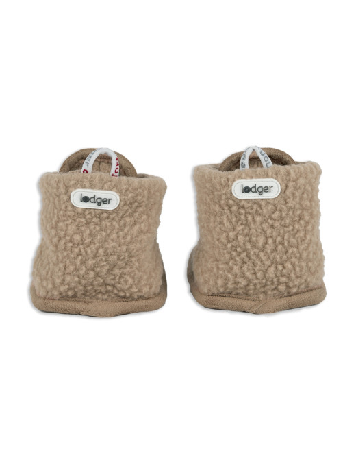 Lodger Slipper Teddy Fleece – miękkie kapcie niemowlęce – Ecobobo