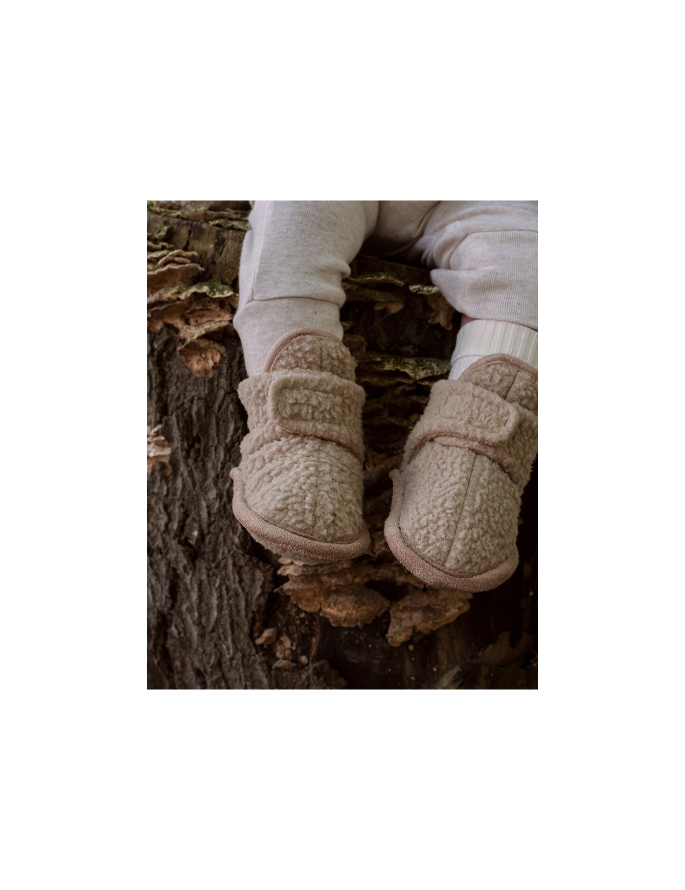 Lodger Slipper Teddy Fleece – miękkie kapcie niemowlęce – Ecobobo