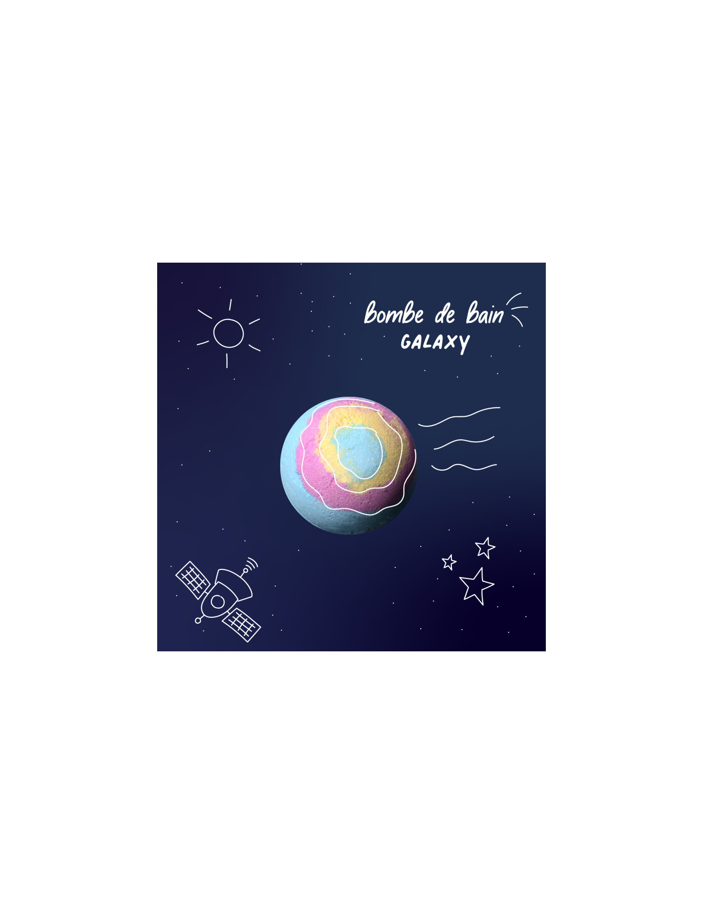 Nailmatic, Koloryzująca i kojąca kula do kąpieli dla dzieci GALAXY Nailmatic, Koloryzująca i kojąca kula do kąpieli dla dzieci GALAXY