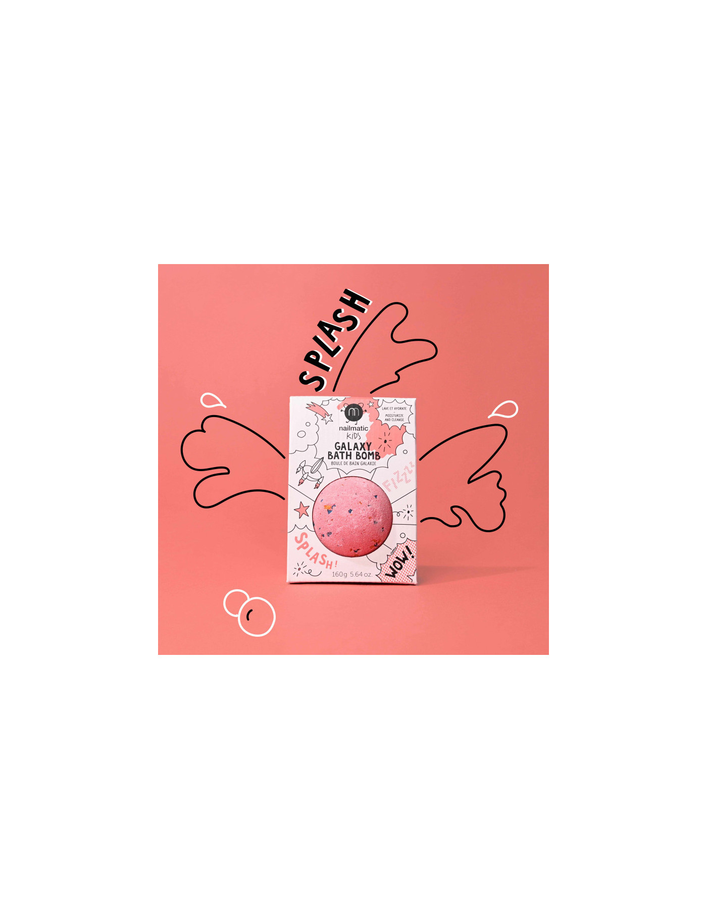 Nailmatic, Red Planet musująca kula do kąpieli Nailmatic, Red Planet musująca kula do kąpieli