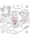 Nailmatic Polly - Lakier do paznokci w kolorze przejrzystego różu z brokatem Nailmatic Polly - Lakier do paznokci w kolorze przejrzystego różu z brokatem