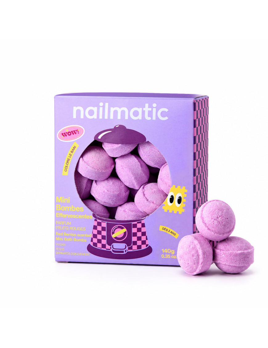 Mini kule do kąpieli Berry Bloom 14 szt. Nailmatic