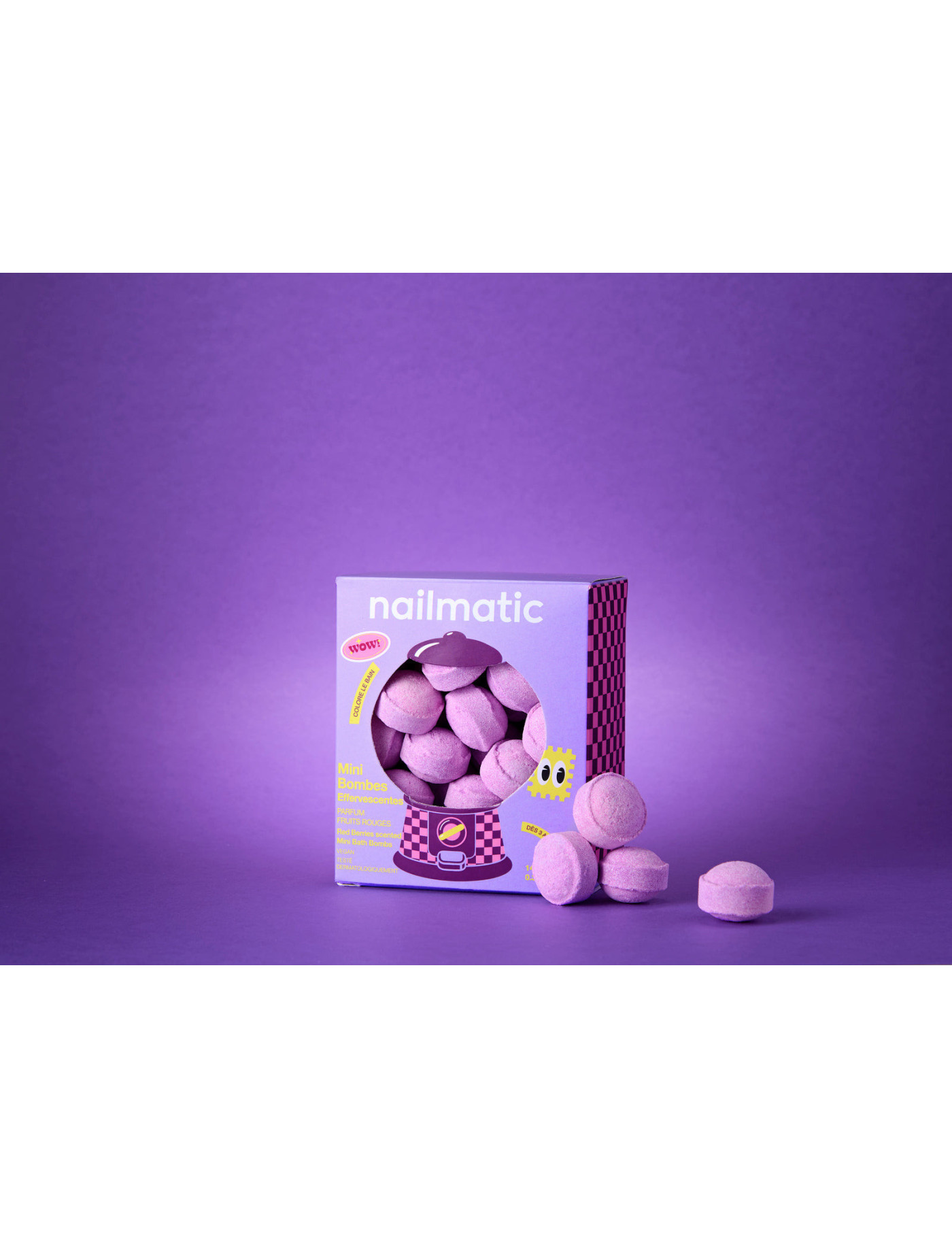 Mini kule do kąpieli Berry Bloom 14 szt. Nailmatic