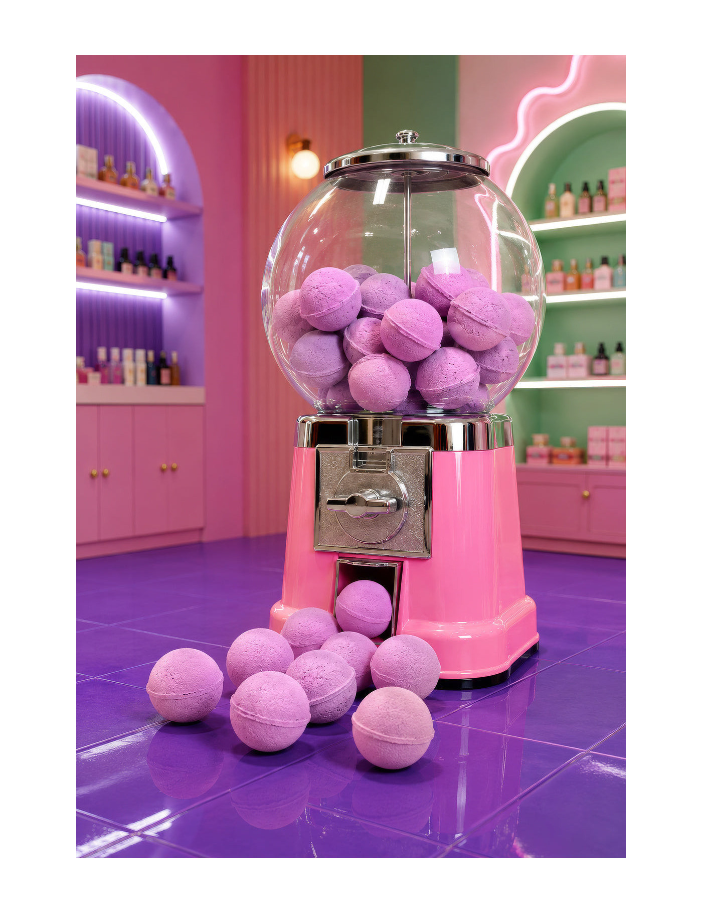 Mini kule do kąpieli Berry Bloom 14 szt. Nailmatic